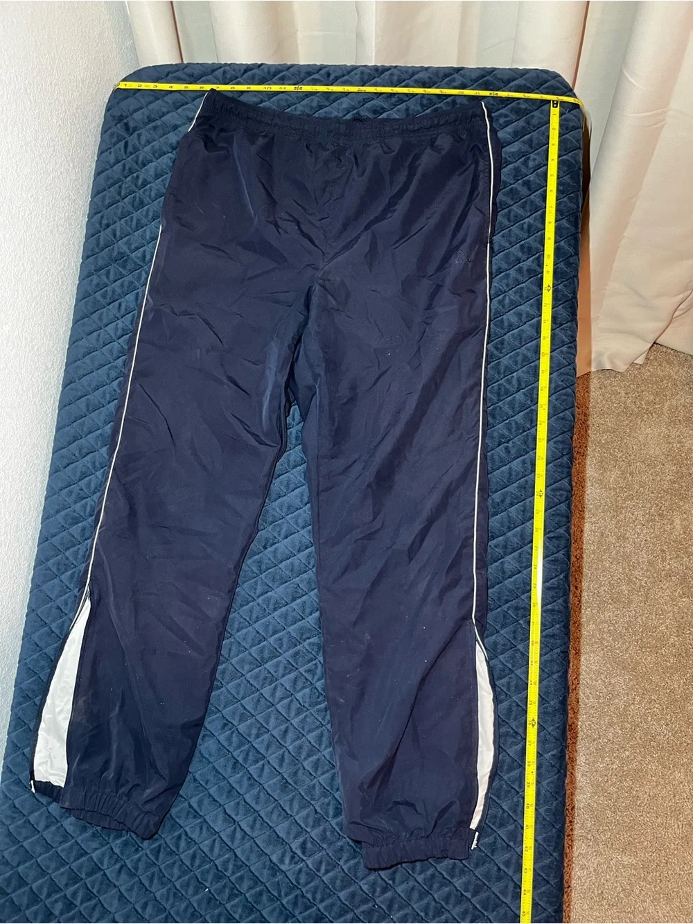 Streetwear Head Navy and White Men's Loose Fitted Joggers